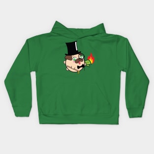 Doopy the Pug Puppy - Puttin' On The Ritz Kids Hoodie